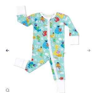 NIB Little Sleepies Zippy “Spelling with Sesame Street” 0-3M